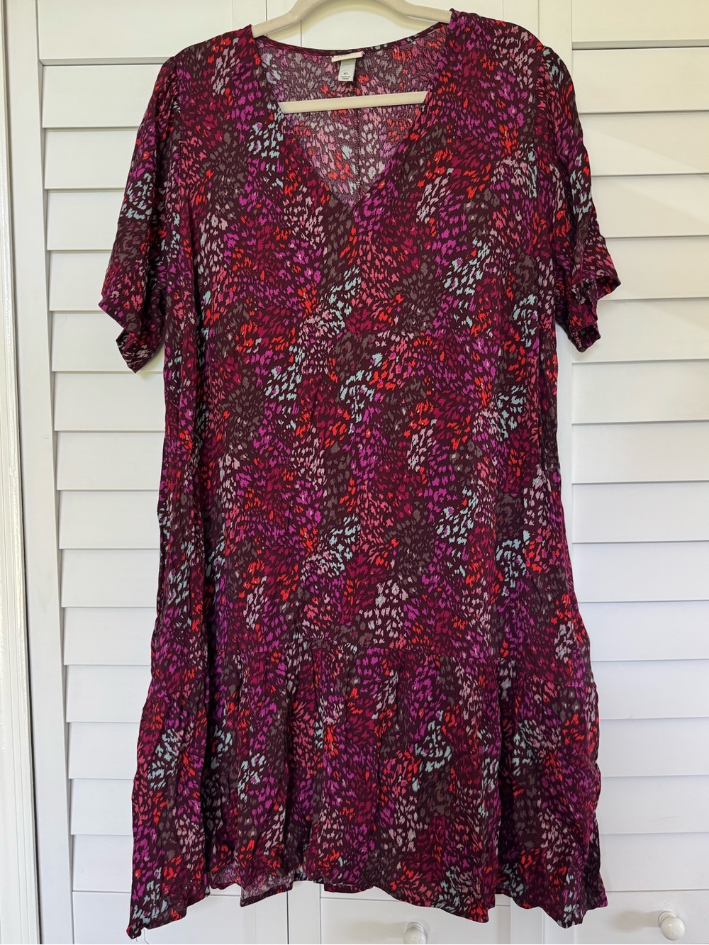 A New Day Floral V-Neck Dress
